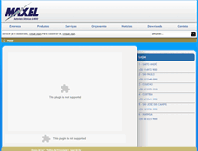 Tablet Screenshot of maxel.com.br